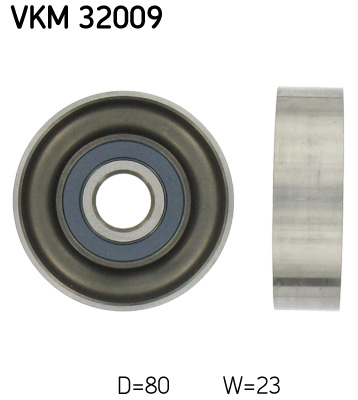 kreipiantysis skriemulys, V formos rumbuotas diržas - VKM 32009 SKF